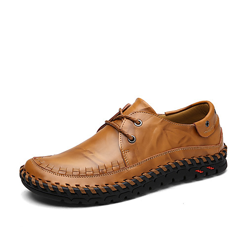 Men's Leather Shoes Cowhide Spring & Summer / Fall & Winter Business / Casual Oxfords Walking Shoes Non-slipping Black / Yellow / Comfort Shoes
Men's Leather Shoes Cowhide Spring & Summer / Fall & Winter Business / Casual Oxfords Walking Shoes Non-slipping Black / Yellow / Comfort Shoes