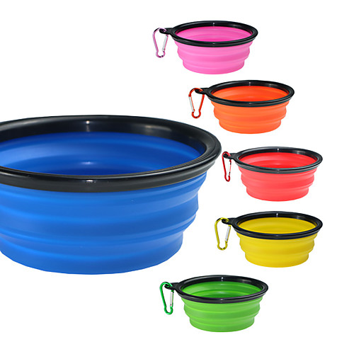 

0.35 L Dogs / Cats / Pets Bowls & Water Bottles / Food Storage Pet Bowls & Feeding Portable / Outdoor / Travel Green / Blue / Pink