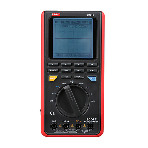 UNI-T UT81C Real-Time Sample Rate Handheld Oscilloscope Digital Multimeter AC DC Resistance Capacitance Frequency Meter
UNI-T UT81C Real-Time Sample Rate Handheld Oscilloscope Digital Multimeter AC DC Resistance Capacitance Frequency Meter