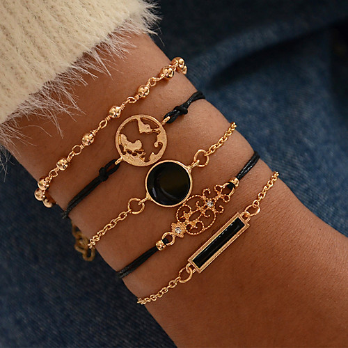 5pcs Women's Layered Vintage Bracelet Bracelet Earrings / Bracelet Totem Series Maps Simple Classic Vintage Ethnic Fashion Bracelet Jewelry Gold For Daily School Street Holiday Festival
5pcs Women's Layered Vintage Bracelet Bracelet Earrings / Bracelet Totem Series Maps Simple Classic Vintage Ethnic Fashion Bracelet Jewelry Gold For Daily School Street Holiday Festival