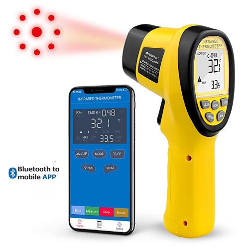 Holdpeak hp-985c-app ИК-термометр Рукоятка -50-800c / -58-1472'f термометр пистолет ИК термометр с приложением Bluetooth
Holdpeak hp-985c-app ИК-термометр Рукоятка -50-800c / -58-1472'f термометр пистолет ИК термометр с приложением Bluetooth