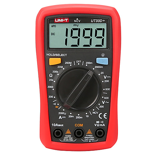 uni-t ut33d ручной цифровой мультиметр с температурной емкостью ncv cat ll 600v
uni-t ut33d ручной цифровой мультиметр с температурной емкостью ncv cat ll 600v