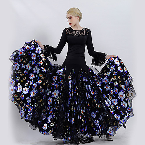Ballroom Dance Outfits Women's Performance Tulle / Ice Silk Lace / Pattern / Print Long Sleeve Skirts / Top
Ballroom Dance Outfits Women's Performance Tulle / Ice Silk Lace / Pattern / Print Long Sleeve Skirts / Top
