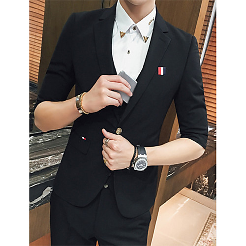 Khaki / Royal Blue / Grape Solid Colored Slim Fit Cotton Suit - Notch Single Breasted One-button
Khaki / Royal Blue / Grape Solid Colored Slim Fit Cotton Suit - Notch Single Breasted One-button