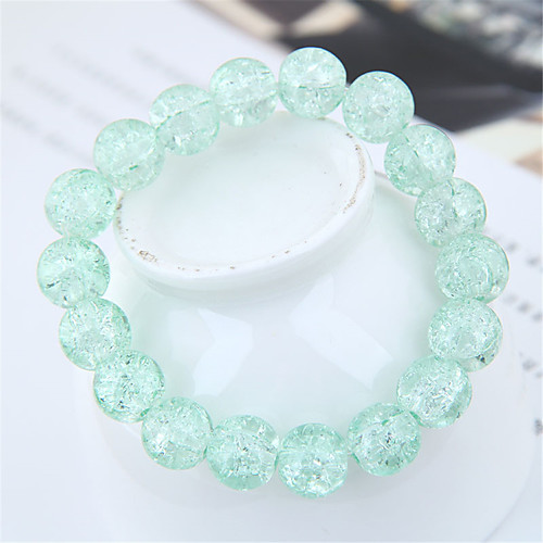

Women's Beads Bead Bracelet Bracelet Ball Simple Fashion Bracelet Jewelry Green / Blue / Pink For Daily