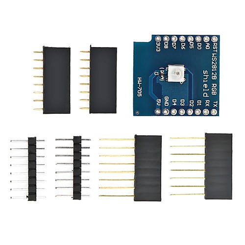 

w2812 rgb full color module for d1 mini wifi expansion learning drive board