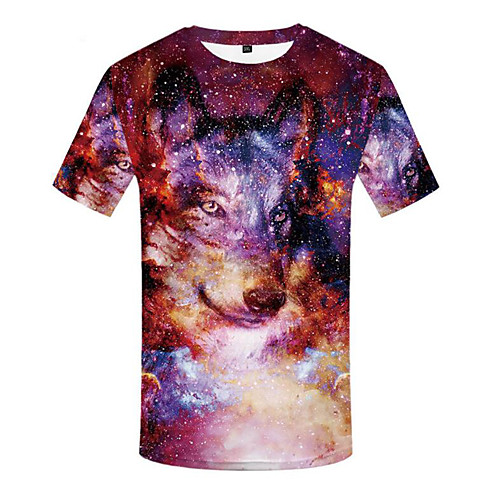 Men's Daily Wear Basic Plus Size T-shirt - 3D / Animal Print Round Neck Red / Short Sleeve
Men's Daily Wear Basic Plus Size T-shirt - 3D / Animal Print Round Neck Red / Short Sleeve