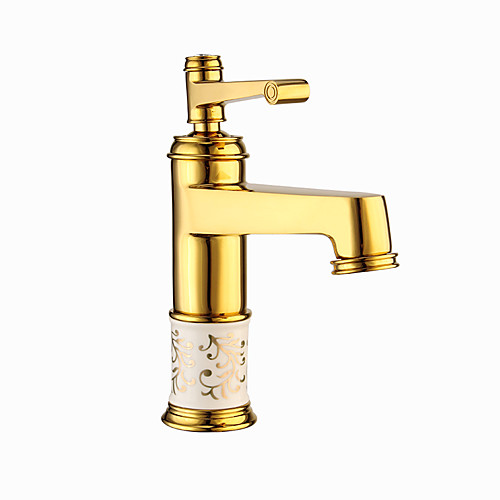 Bathroom Sink Faucet - Widespread Gold / Electroplated Centerset Single Handle One HoleBath Taps
Bathroom Sink Faucet - Widespread Gold / Electroplated Centerset Single Handle One HoleBath Taps