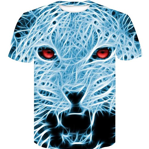 Men's Plus Size Cotton Slim T-shirt - 3D / Graphic / Animal Print Round Neck Blue XXL
Men's Plus Size Cotton Slim T-shirt - 3D / Graphic / Animal Print Round Neck Blue XXL