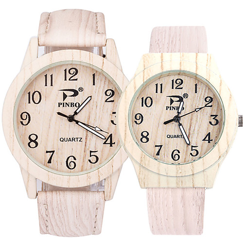 Women's Quartz Watches Casual Fashion White Brown PU Leather Chinese Quartz Ivory White Dark Green Water Resistant / Waterproof Creative Casual Watch 30 m 2pcs Analog One Year Battery Life
Women's Quartz Watches Casual Fashion White Brown PU Leather Chinese Quartz Ivory White Dark Green Water Resistant / Waterproof Creative Casual Watch 30 m 2pcs Analog One Year Battery Life