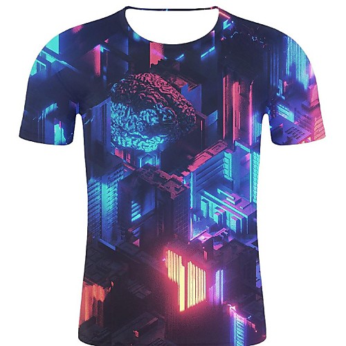 Men's Sport Causal Rock / Exaggerated Plus Size Cotton T-shirt - 3D / Rainbow / Graphic Print Round Neck Rainbow XXL
Men's Sport Causal Rock / Exaggerated Plus Size Cotton T-shirt - 3D / Rainbow / Graphic Print Round Neck Rainbow XXL