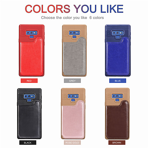 Case For Samsung Galaxy Note 9 Wallet / Card Holder / with Stand Back Cover Solid Colored Soft TPU for Note 9
Case For Samsung Galaxy Note 9 Wallet / Card Holder / with Stand Back Cover Solid Colored Soft TPU for Note 9