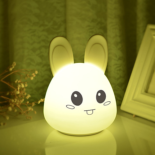1pc Rabbit LED Night Light / Nursery Night Light / Book Light Color-changing USB Cartoon / Stress and Anxiety Relief / Rechargeable 5 V
1pc Rabbit LED Night Light / Nursery Night Light / Book Light Color-changing USB Cartoon / Stress and Anxiety Relief / Rechargeable 5 V