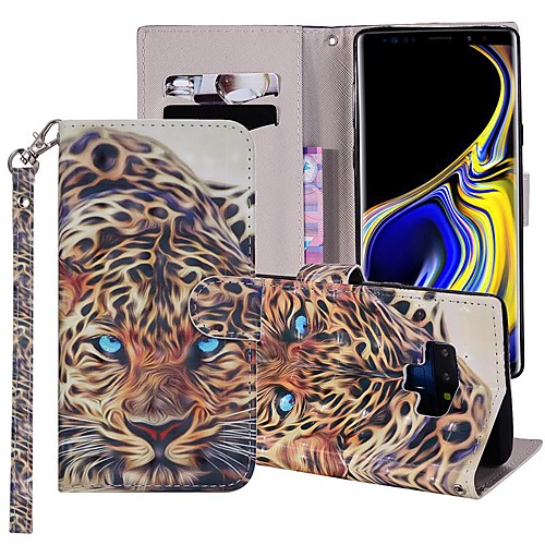 

Case For Samsung Galaxy Note 9 Wallet / Card Holder / with Stand Full Body Cases Animal Hard PU Leather for Note 9