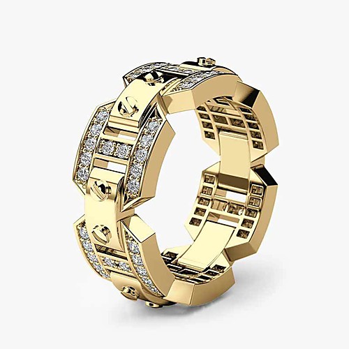 Men's Band Ring Ring Cubic Zirconia 1pc White Yellow Rose Gold Copper Gold Plated Rose Gold Plated Geometric Stylish Luxury Party Gift Jewelry Hollow Out Knife Edge Cool
Men's Band Ring Ring Cubic Zirconia 1pc White Yellow Rose Gold Copper Gold Plated Rose Gold Plated Geometric Stylish Luxury Party Gift Jewelry Hollow Out Knife Edge Cool