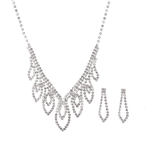 Women's Bridal Jewelry Sets Fashion Earrings Jewelry Silver For Wedding Party 1 set
Women's Bridal Jewelry Sets Fashion Earrings Jewelry Silver For Wedding Party 1 set