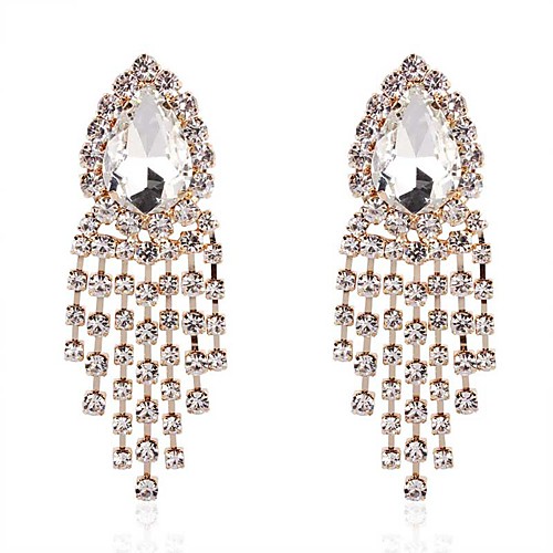Women's Tassel Drop Earrings Dangle Earrings Imitation Diamond Earrings Drop Simple European Trendy Fashion Jewelry Gold / Silver For Party Daily Street Work Bar 1 Pair
Women's Tassel Drop Earrings Dangle Earrings Imitation Diamond Earrings Drop Simple European Trendy Fashion Jewelry Gold / Silver For Party Daily Street Work Bar 1 Pair