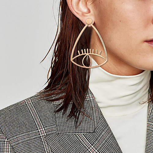 Women's Hollow Out Earrings Earrings Eyes European Trendy Fashion Oversized Jewelry Gold For Daily Street Holiday Work Bar 1 Pair
Women's Hollow Out Earrings Earrings Eyes European Trendy Fashion Oversized Jewelry Gold For Daily Street Holiday Work Bar 1 Pair
