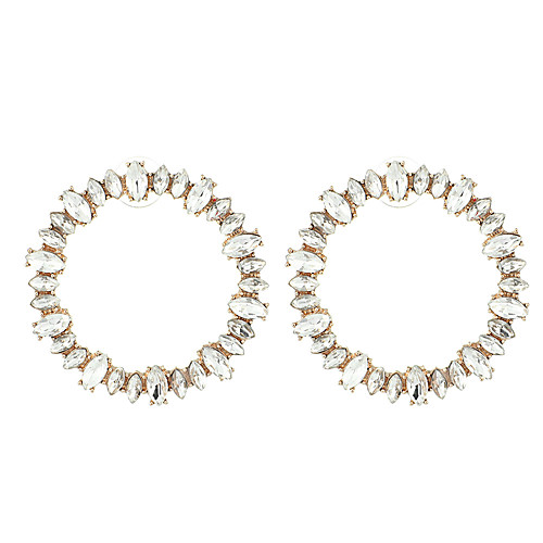 Women's Crystal Geometrical Hoop Earrings Earrings Earrings Simple European Trendy Fashion Modern Jewelry Gold / Silver For Daily Carnival Holiday Work 1 Pair
Women's Crystal Geometrical Hoop Earrings Earrings Earrings Simple European Trendy Fashion Modern Jewelry Gold / Silver For Daily Carnival Holiday Work 1 Pair