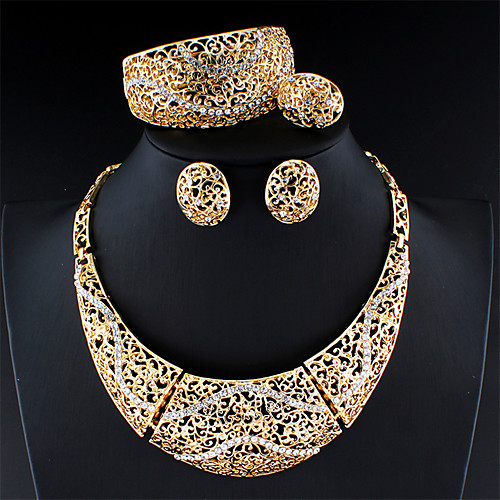 Women's Gold Link / Chain Jewelry Set Wave Vintage Include Bridal Jewelry Sets Gold For Wedding Engagement Gift
Women's Gold Link / Chain Jewelry Set Wave Vintage Include Bridal Jewelry Sets Gold For Wedding Engagement Gift