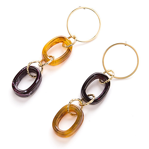 Women's Multicolor Geometrical Drop Earrings Earrings European Jewelry Brown / Green For Daily 1 Pair
Women's Multicolor Geometrical Drop Earrings Earrings European Jewelry Brown / Green For Daily 1 Pair