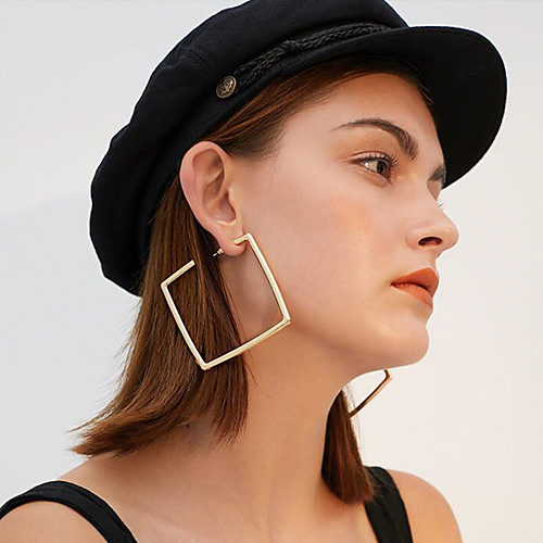 Women's Geometrical Hoop Earrings Earrings Earrings Simple European Fashion Modern Jewelry Gold For Daily Carnival Street Work Bar 1 Pair
Women's Geometrical Hoop Earrings Earrings Earrings Simple European Fashion Modern Jewelry Gold For Daily Carnival Street Work Bar 1 Pair