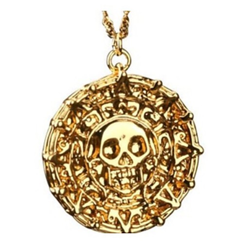 

Men's Classic Pendant Necklace Skull Classic Fashion Cool Gold 45 cm Necklace Jewelry 1pc For Club Bar