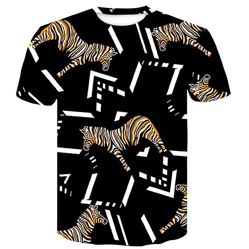 Men's Plus Size Cotton Slim T-shirt - 3D / Graphic / Animal Print Round Neck Black XXL
Men's Plus Size Cotton Slim T-shirt - 3D / Graphic / Animal Print Round Neck Black XXL