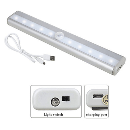 1pc LED Night Light Warm White / White USB Rechargeable / Easy Carrying / Human Body Sensor <=36 V
1pc LED Night Light Warm White / White USB Rechargeable / Easy Carrying / Human Body Sensor <=36 V