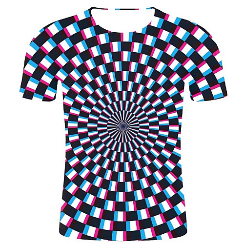 Men's Plus Size Cotton T-shirt - Geometric / 3D / Check Print Round Neck Black XXL
Men's Plus Size Cotton T-shirt - Geometric / 3D / Check Print Round Neck Black XXL