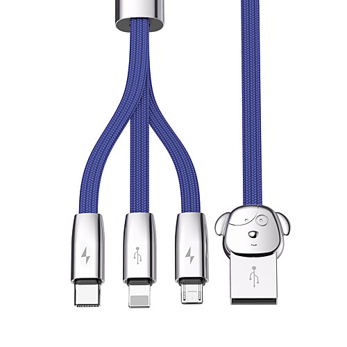 Micro USB / Lightning / Type-C Cable 1 to 3 / Quick Charge Aluminum / Canvas / TPE USB Cable Adapter For Macbook / iPad / Samsung
Micro USB / Lightning / Type-C Cable 1 to 3 / Quick Charge Aluminum / Canvas / TPE USB Cable Adapter For Macbook / iPad / Samsung