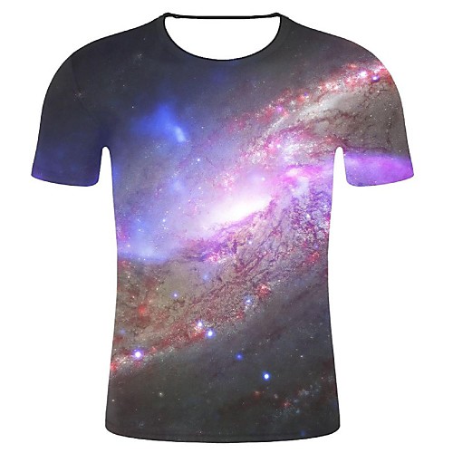 Men's Plus Size Cotton T-shirt - Galaxy Print Round Neck Rainbow XXL / Short Sleeve
Men's Plus Size Cotton T-shirt - Galaxy Print Round Neck Rainbow XXL / Short Sleeve