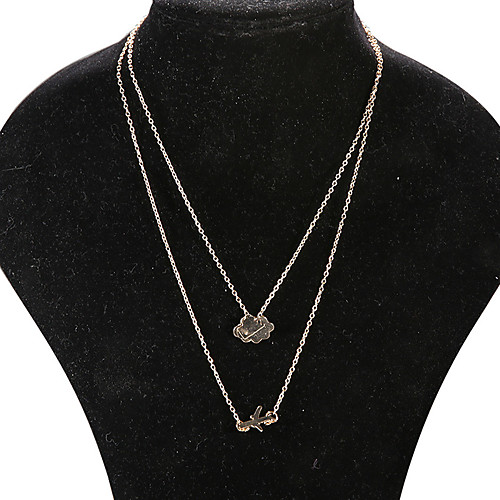 

Women's Necklace Layered Necklace Charm Necklace Gold 50 cm Necklace Jewelry 1pc For Daily School Street Holiday Festival