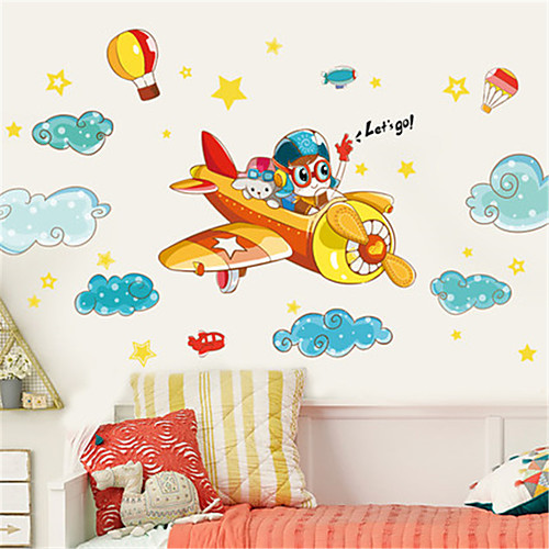 Cute Children S Room Boy Bedroom Decoration Cartoon Airplane