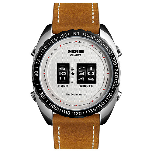 SKMEI Men's Dress Watch Quartz Leather Black / Brown 30 m Water Resistant / Waterproof Digital Luxury Fashion - Brown SilverGray Black / Silver One Year Battery Life
SKMEI Men's Dress Watch Quartz Leather Black / Brown 30 m Water Resistant / Waterproof Digital Luxury Fashion - Brown SilverGray Black / Silver One Year Battery Life