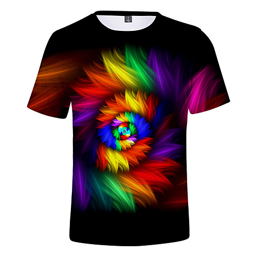 Men's EU / US Size T-shirt - 3D / Rainbow Print Round Neck Rainbow XXL / Short Sleeve / Summer
Men's EU / US Size T-shirt - 3D / Rainbow Print Round Neck Rainbow XXL / Short Sleeve / Summer
