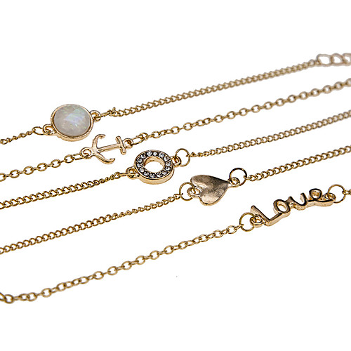 5pcs Women's White tiny diamond Classic Charm Bracelet Flower Luxury Classic Bracelet Jewelry Gold For Wedding Party Gift Work Promise
5pcs Women's White tiny diamond Classic Charm Bracelet Flower Luxury Classic Bracelet Jewelry Gold For Wedding Party Gift Work Promise