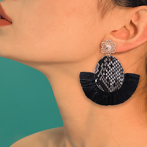Women's Braided Drop Earrings Leather Earrings Classic European Ethnic Boho Jewelry Black / Orange / Red For Daily Carnival Street Holiday Work 1 Pair
Women's Braided Drop Earrings Leather Earrings Classic European Ethnic Boho Jewelry Black / Orange / Red For Daily Carnival Street Holiday Work 1 Pair