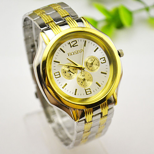 Men's Steel Band Watches Quartz Stainless Steel Silver Casual Watch Analog Casual Outdoor - Golden
Men's Steel Band Watches Quartz Stainless Steel Silver Casual Watch Analog Casual Outdoor - Golden