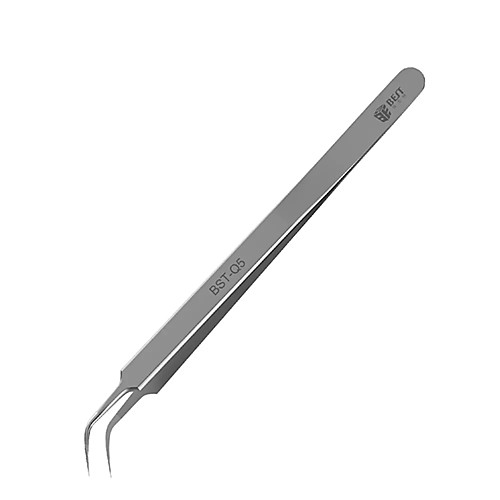 BEST BST-Q5 0.01mm Fly Wire Tweezers Curved Stainless Steel BGA Motherboard Jump Fly Wire Tweezer
BEST BST-Q5 0.01mm Fly Wire Tweezers Curved Stainless Steel BGA Motherboard Jump Fly Wire Tweezer
