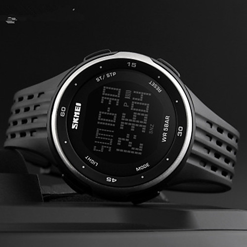 SKMEI Men's Digital Watch Digital Rubber Black / Red 30 m Water Resistant / Waterproof Calendar / date / day Chronograph Digital Outdoor Fashion - Red Green Blue Two Years Battery Life
SKMEI Men's Digital Watch Digital Rubber Black / Red 30 m Water Resistant / Waterproof Calendar / date / day Chronograph Digital Outdoor Fashion - Red Green Blue Two Years Battery Life