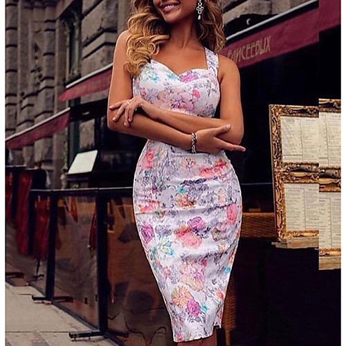 Women's Slim Shift Dress - Floral Flower Floral Fashion Strap Spring Blue Green White M L XL / Print
Women's Slim Shift Dress - Floral Flower Floral Fashion Strap Spring Blue Green White M L XL / Print