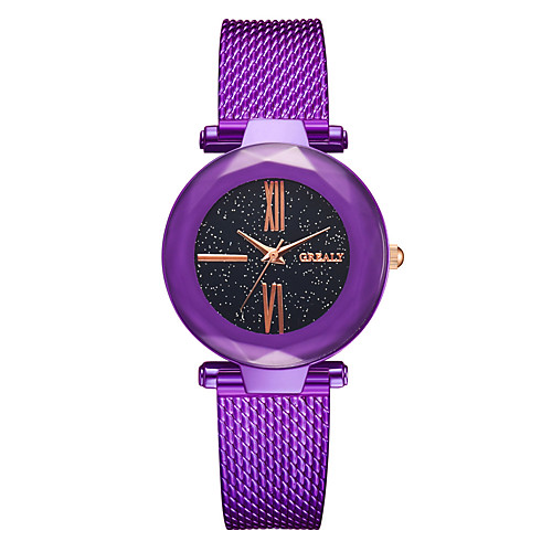 Women's Quartz Watches Casual Fashion Black Gold Purple Alloy Chinese Quartz Black Purple Rose Gold Creative Casual Watch Large Dial 1 pc Analog
Women's Quartz Watches Casual Fashion Black Gold Purple Alloy Chinese Quartz Black Purple Rose Gold Creative Casual Watch Large Dial 1 pc Analog