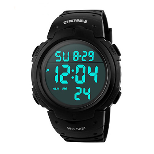 SKMEI Men's Dress Watch Japanese Japanese Quartz Rubber Black 30 m Water Resistant / Waterproof Chronograph Noctilucent Digital Outdoor Fashion - Red Green Blue Two Years Battery Life
SKMEI Men's Dress Watch Japanese Japanese Quartz Rubber Black 30 m Water Resistant / Waterproof Chronograph Noctilucent Digital Outdoor Fashion - Red Green Blue Two Years Battery Life