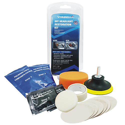 Car Headlight Lens Restoration Kit System Professional Restorer Polishing Protection Tool Kit Auto Light Polishing Cleaner
Car Headlight Lens Restoration Kit System Professional Restorer Polishing Protection Tool Kit Auto Light Polishing Cleaner