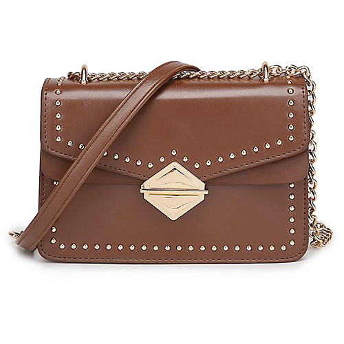 Women's Rivet PU(Polyurethane) / PU Crossbody Bag Solid Color Black / Brown / Wine / Fall & Winter
Women's Rivet PU(Polyurethane) / PU Crossbody Bag Solid Color Black / Brown / Wine / Fall & Winter