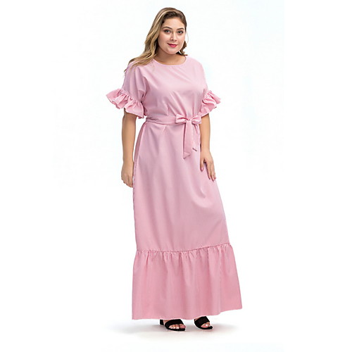 Traditional & Cultural Wear Dresses Women's Daily Wear Polyester Sashes / Ribbons Half Sleeve Dress
Traditional & Cultural Wear Dresses Women's Daily Wear Polyester Sashes / Ribbons Half Sleeve Dress