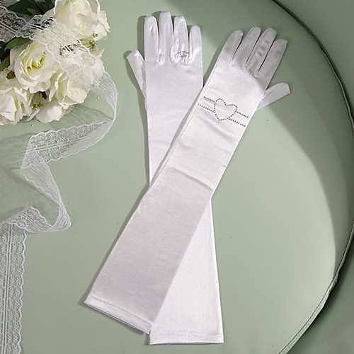 Elastic Satin / Satin Elbow Length Glove Party / Evening / Elegant With Heart / Solid / Trim
Elastic Satin / Satin Elbow Length Glove Party / Evening / Elegant With Heart / Solid / Trim