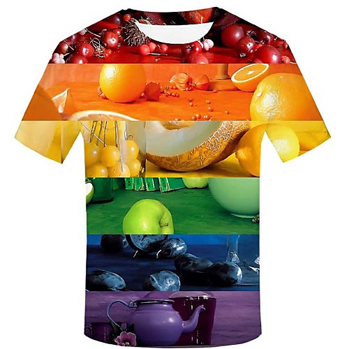 Men's Event / Party Casual Street chic / Exaggerated T-shirt - 3D / Graphic / Fruit Print Rainbow XXL
Men's Event / Party Casual Street chic / Exaggerated T-shirt - 3D / Graphic / Fruit Print Rainbow XXL