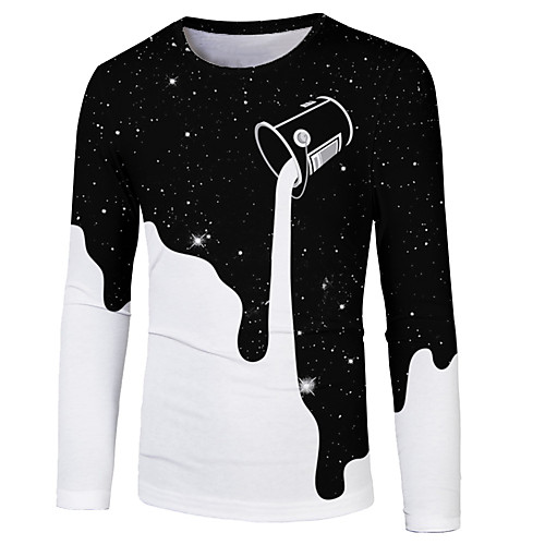 Men's Casual / Daily Basic / Street chic Plus Size T-shirt - Color Block / 3D / Portrait Print Round Neck Black / Long Sleeve
Men's Casual / Daily Basic / Street chic Plus Size T-shirt - Color Block / 3D / Portrait Print Round Neck Black / Long Sleeve
